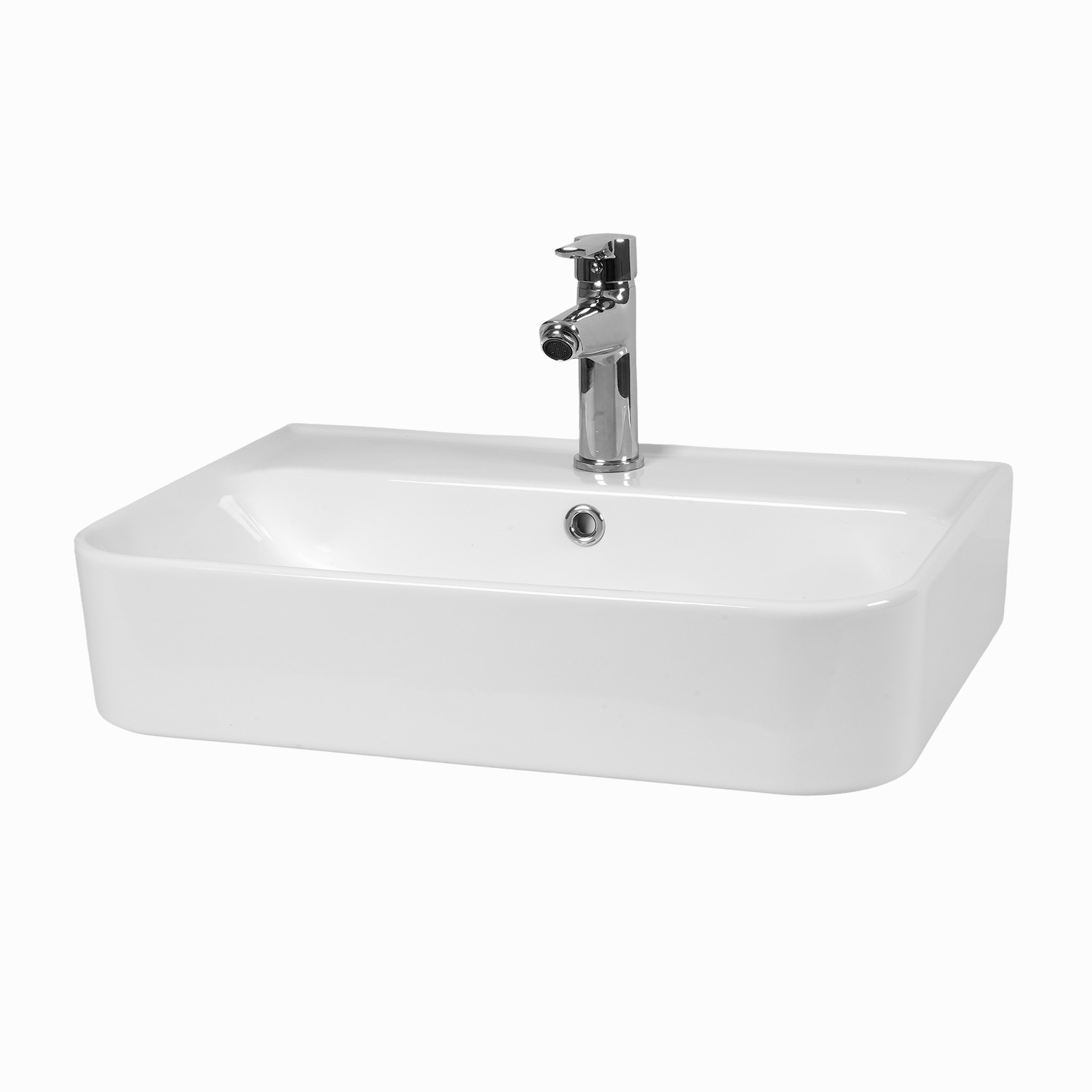 55 cm Countertop Washbasin with Tap Hole