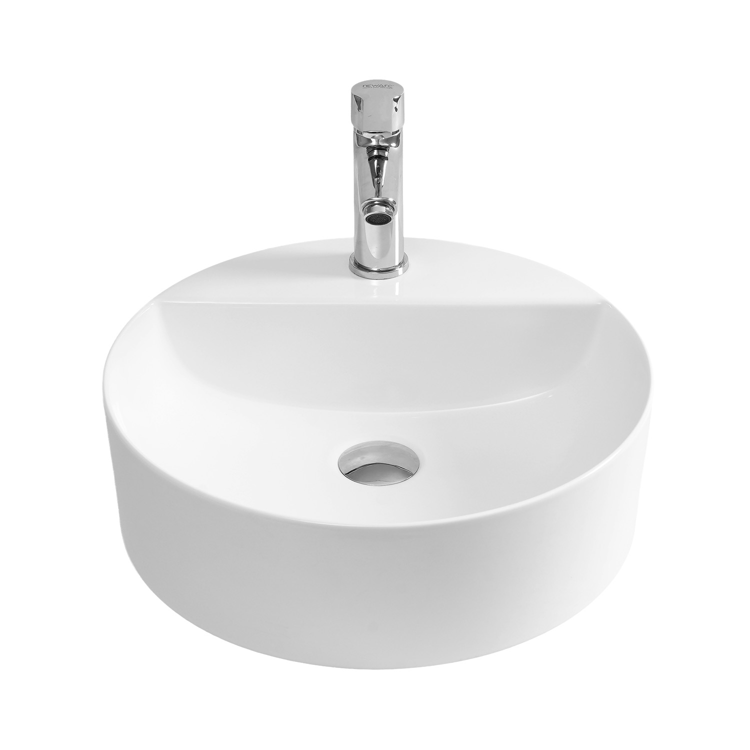 Countertop Bowl Washbasin with Tap Hole
