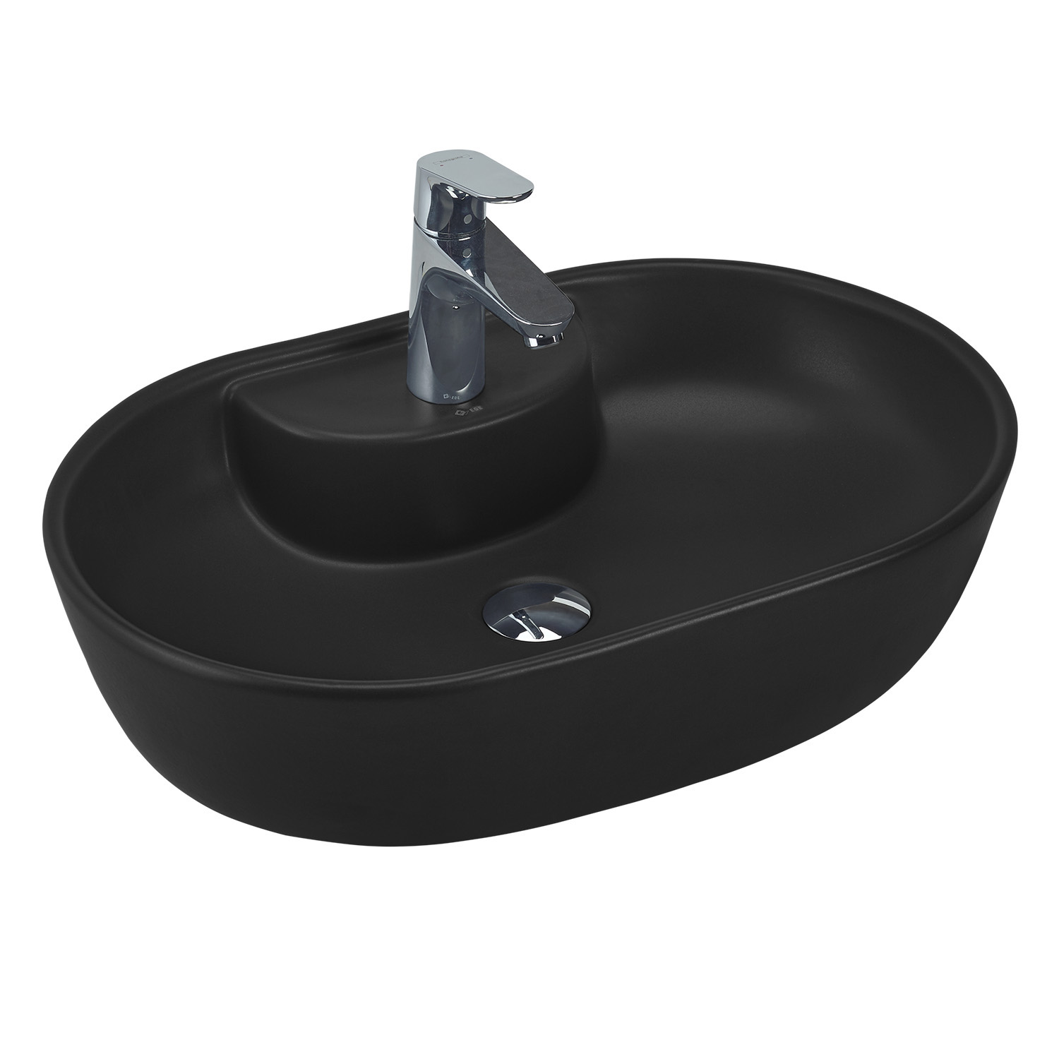 Countertop Bowl Washbasin with Tap Hole
