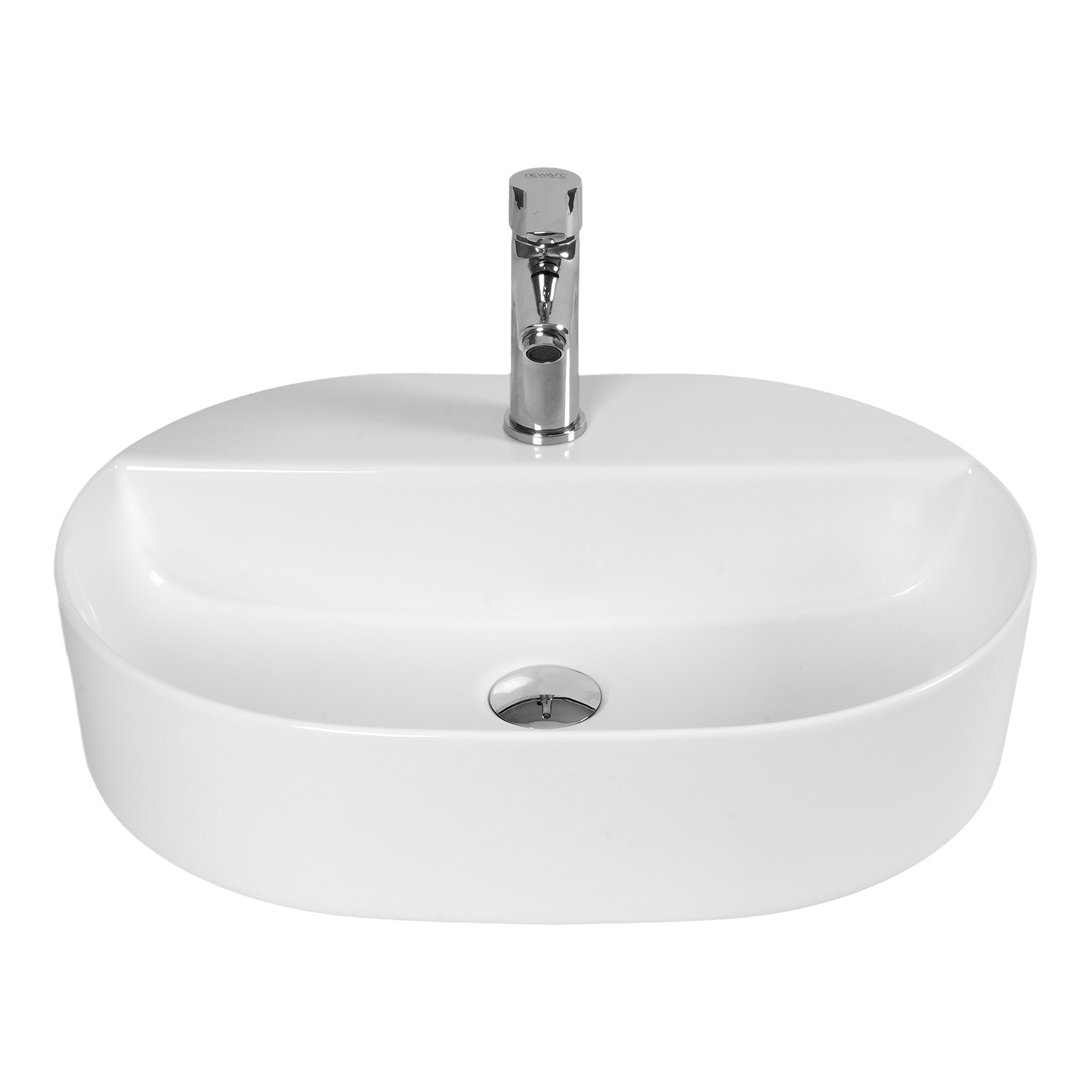 Countertop Bowl Washbasin with Tap Hole